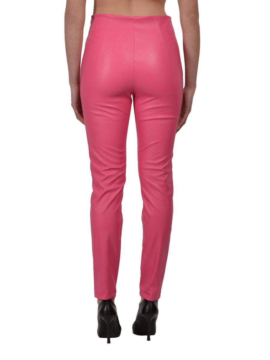 Pantalone in ecopelle fucsia TY0249 FUX Vicolo 