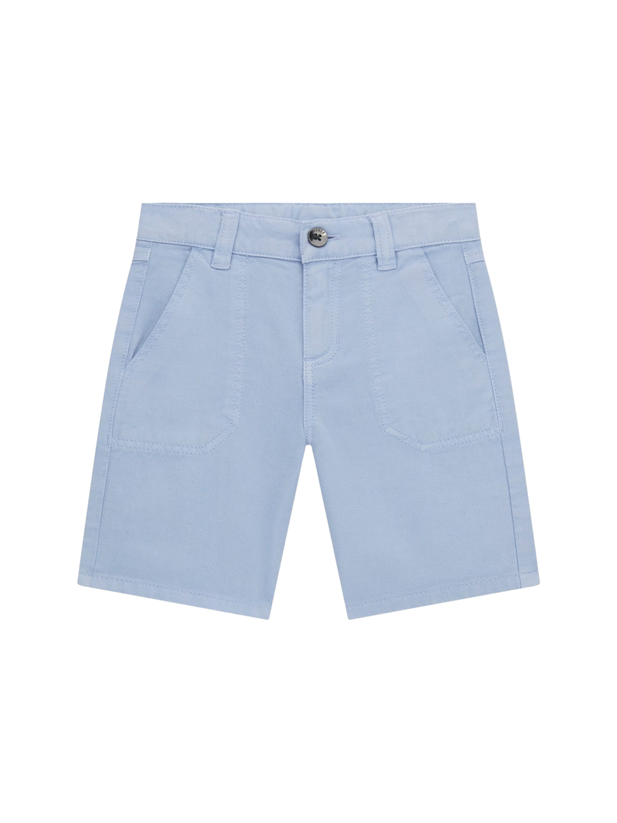Shorts Guess azzurro chiaro con tasche applicate sul retro N5GD07WHAR0 G7N1 Guess 