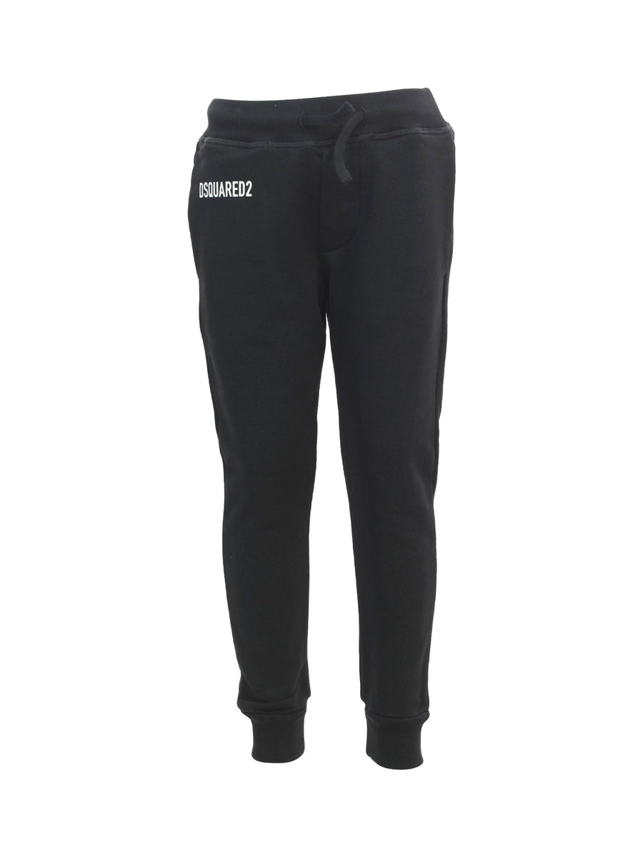 Pantalone tuta nero DQ2527D003G DQ900 Dsquared 