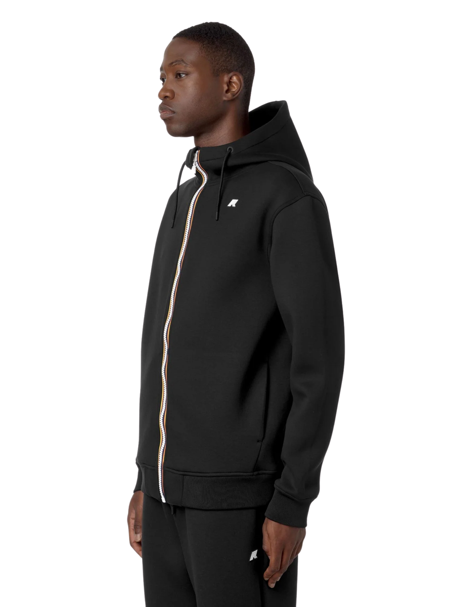 Felpa "Rainer Spacer" K-Way nera K2141DW USY K-WAY 