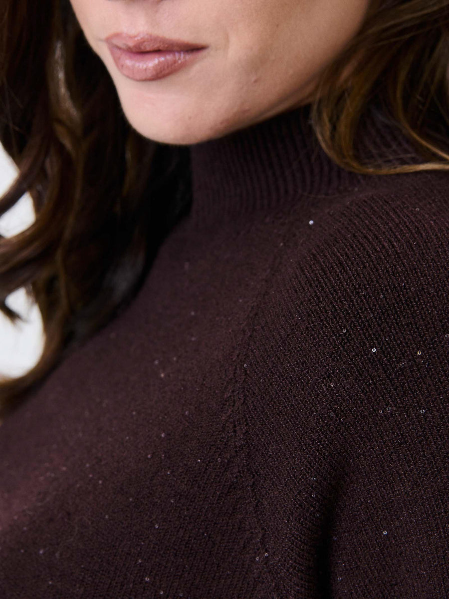 Maglione a 3/4 Kontatto mogano 3M0903C MOGANO kontatto 