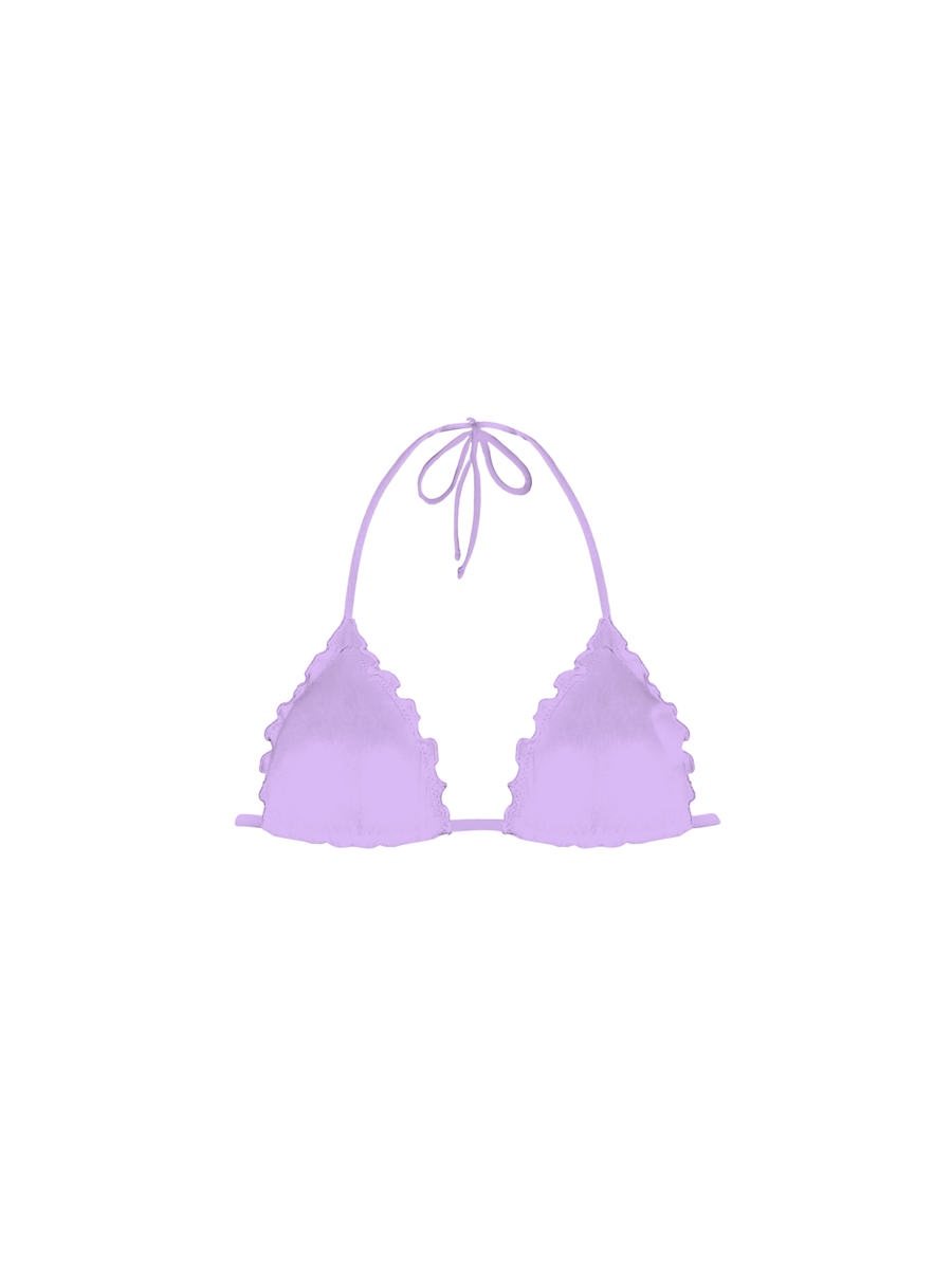 Top a triangolo Saint Barth viola con spalline super sottili SAG0001 00138H MC2 SAINT BARTH 