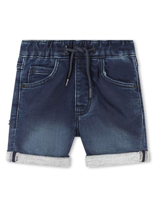 Shorts in denim blu scuro J50584 Z07 Boss 