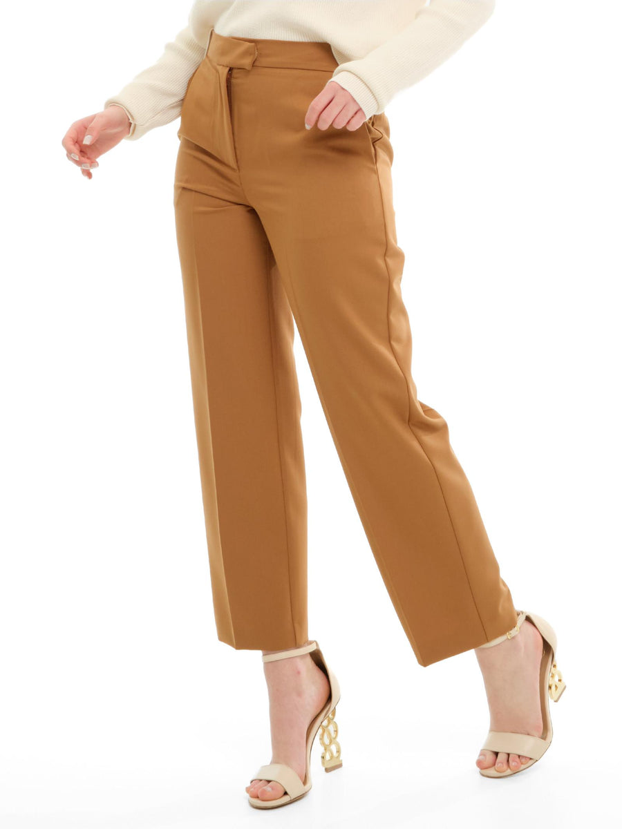 Pantalone a vita alta Imperial tabacco P5T4JIC TABACCO Imperial 
