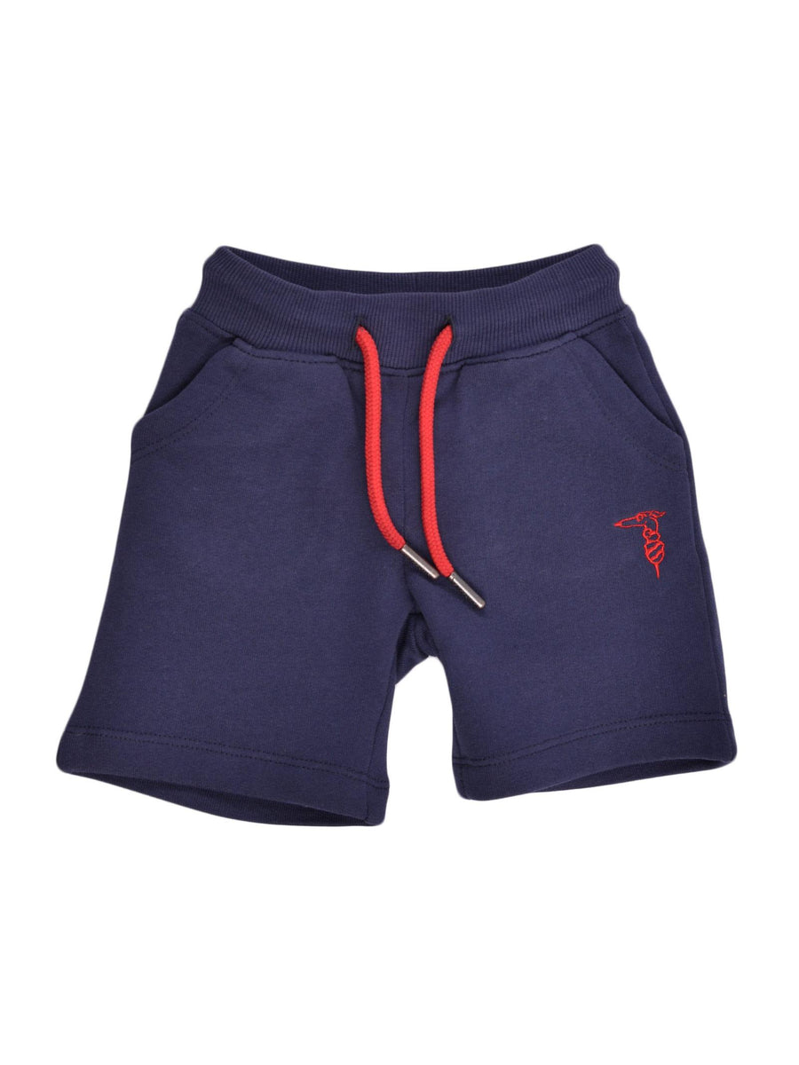 Shorts blu con ricamo rosso TIP22003BELS BLU Trussardi 