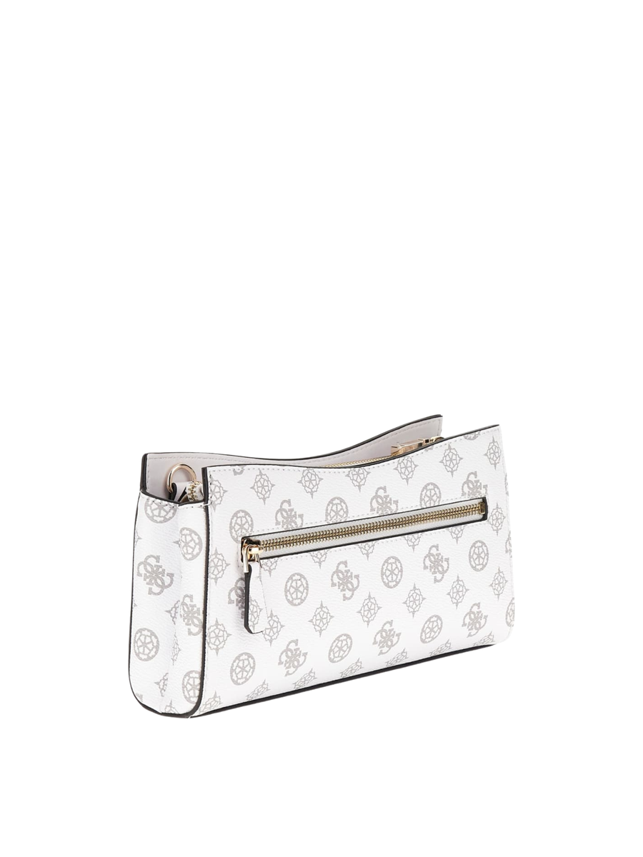 Borsa a mano Guess bianca con stampa logo 4G HWPG9521120 WLO Guess 