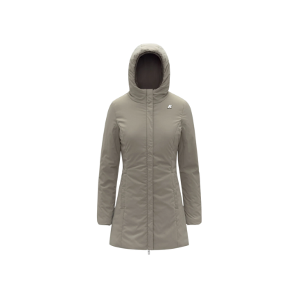 Giubbino "Denise St Warm Reversible" K-Way verde oliva K6128UW B42 K-WAY 