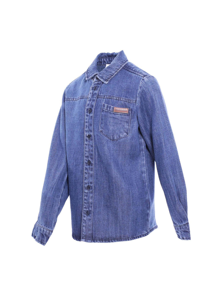 Camicia Trussardi in Denim TBA24007CA BLUEMED Trussardi 