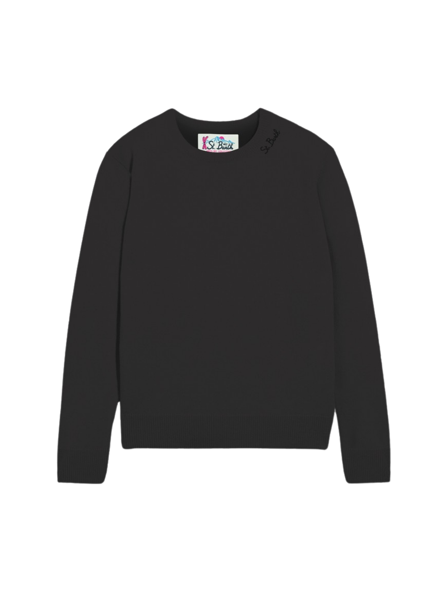 Maglione " blend ws 00" Saint Barth nero SORB001 00038G MC2 SAINT BARTH 