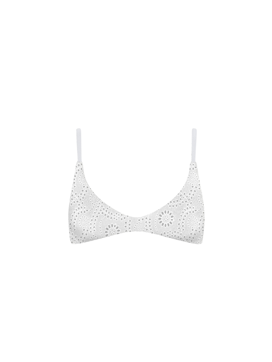 Bralette Saint Barth bianco fantasia sangallo PALO001 03729H MC2 SAINT BARTH 