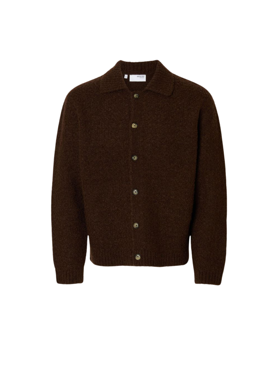 Cardigan bouclè Selected marrone 16098360 DEM Selected 