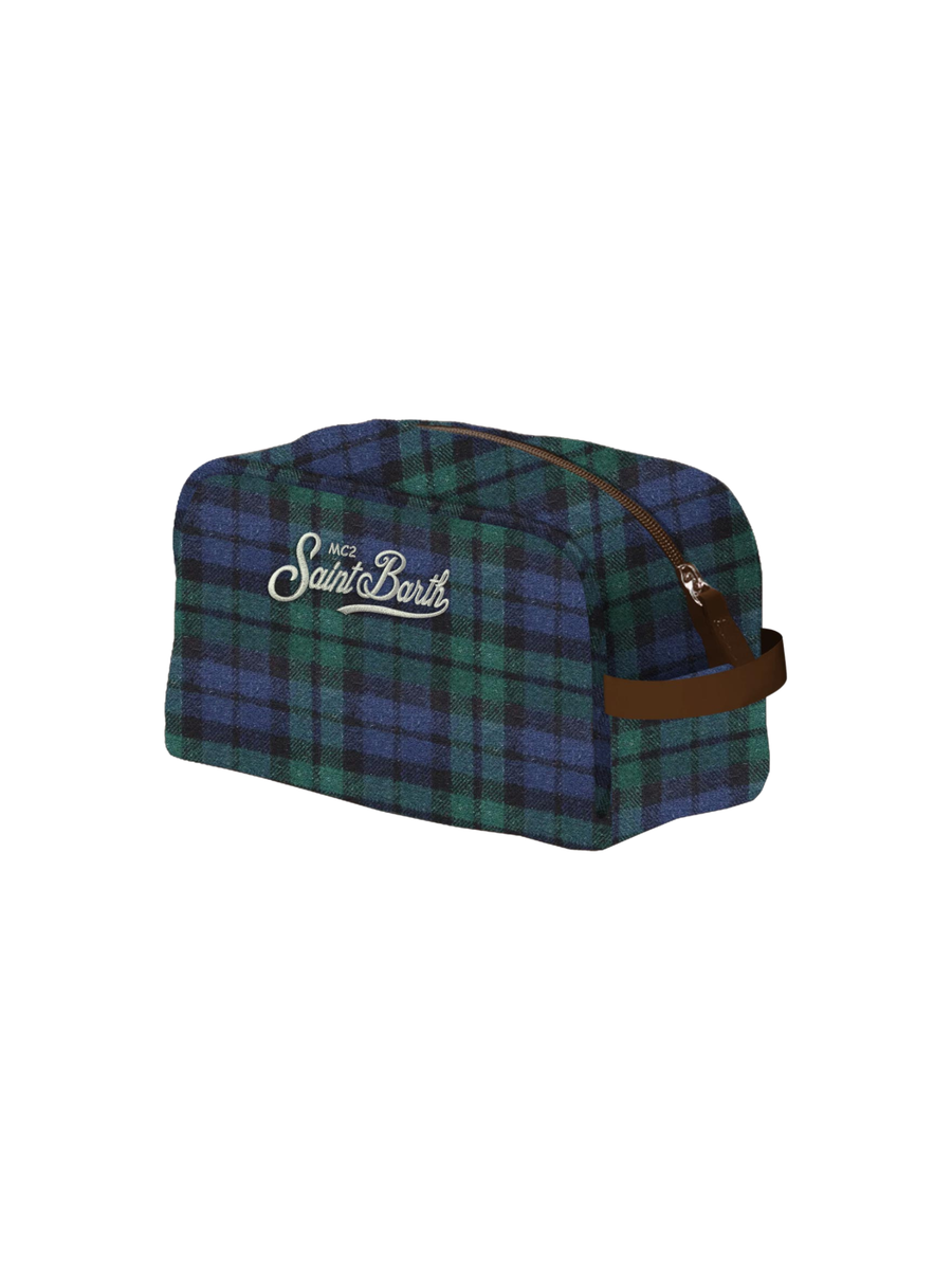 Beauty case "tartan 5161" Saint Barth verde WES0002 00510G MC2 SAINT BARTH 