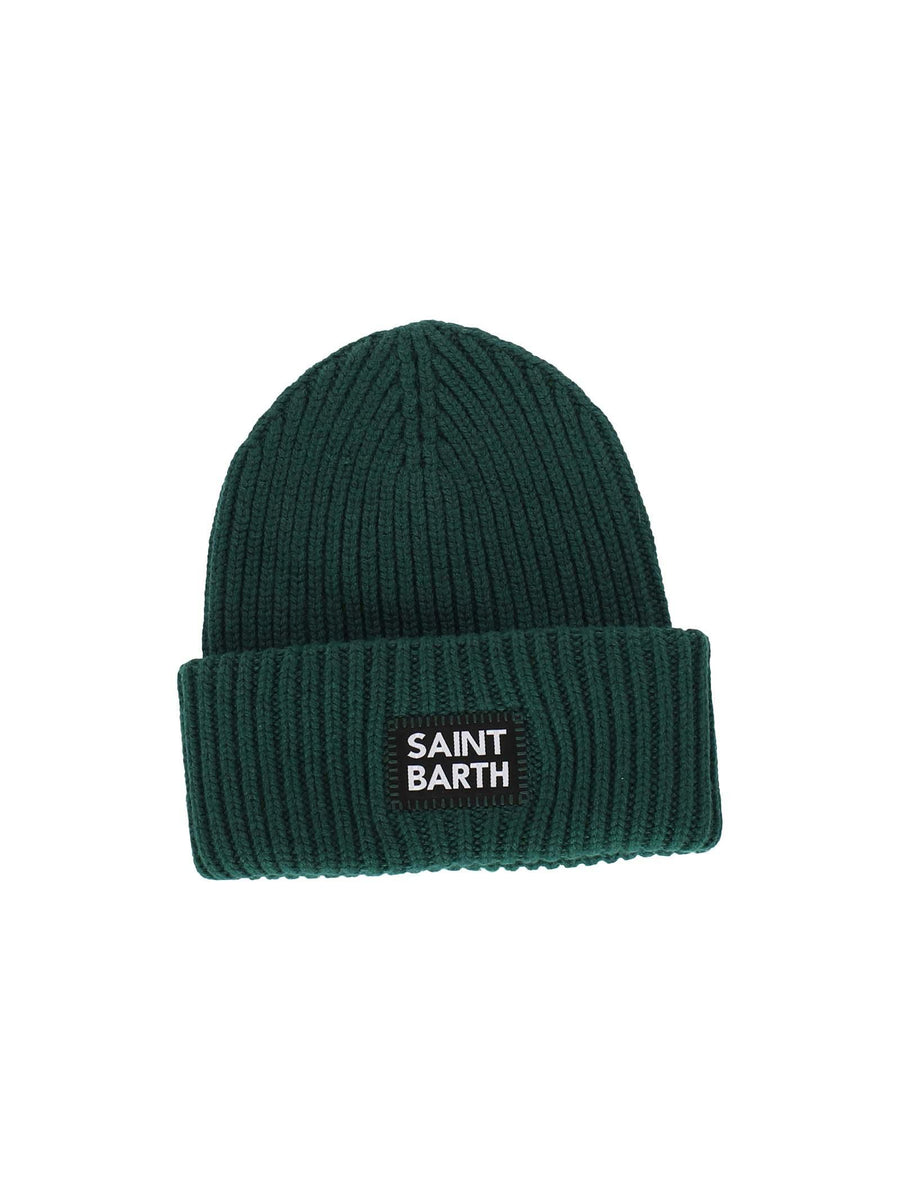 Cappello verde scuro patch logo BRR0001 00393E MC2 SAINT BARTH 