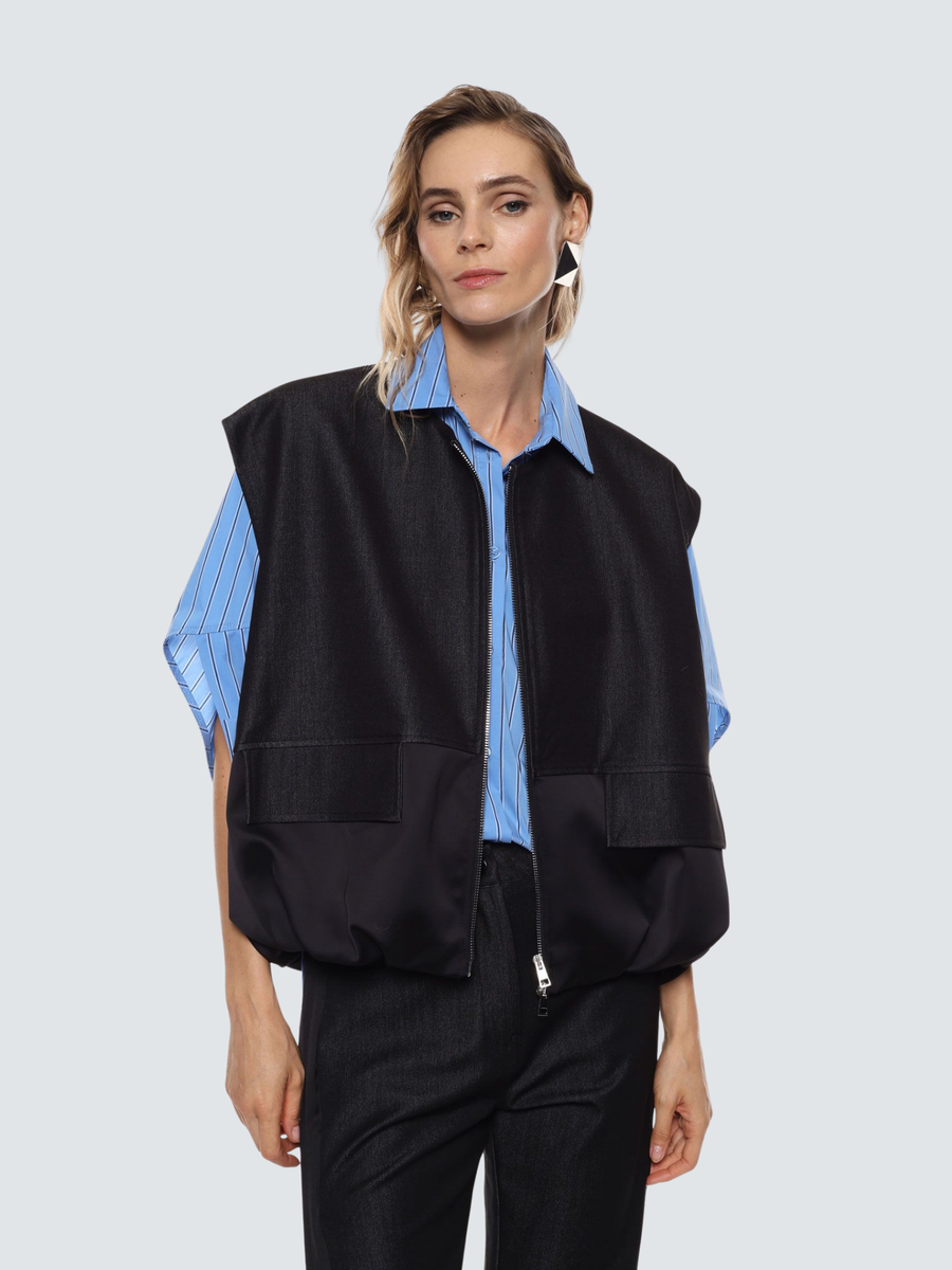 Gilet Imperial nero con tasconi LC86KEU DNM Imperial 