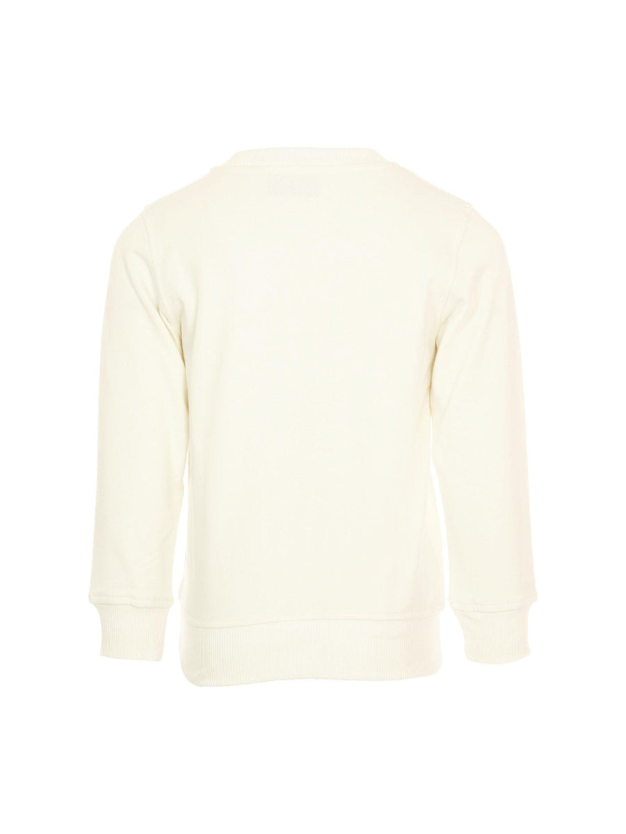 Felpa Moschino bianca con stampa teddy logo frontale HPF08V 10063 Moschino 