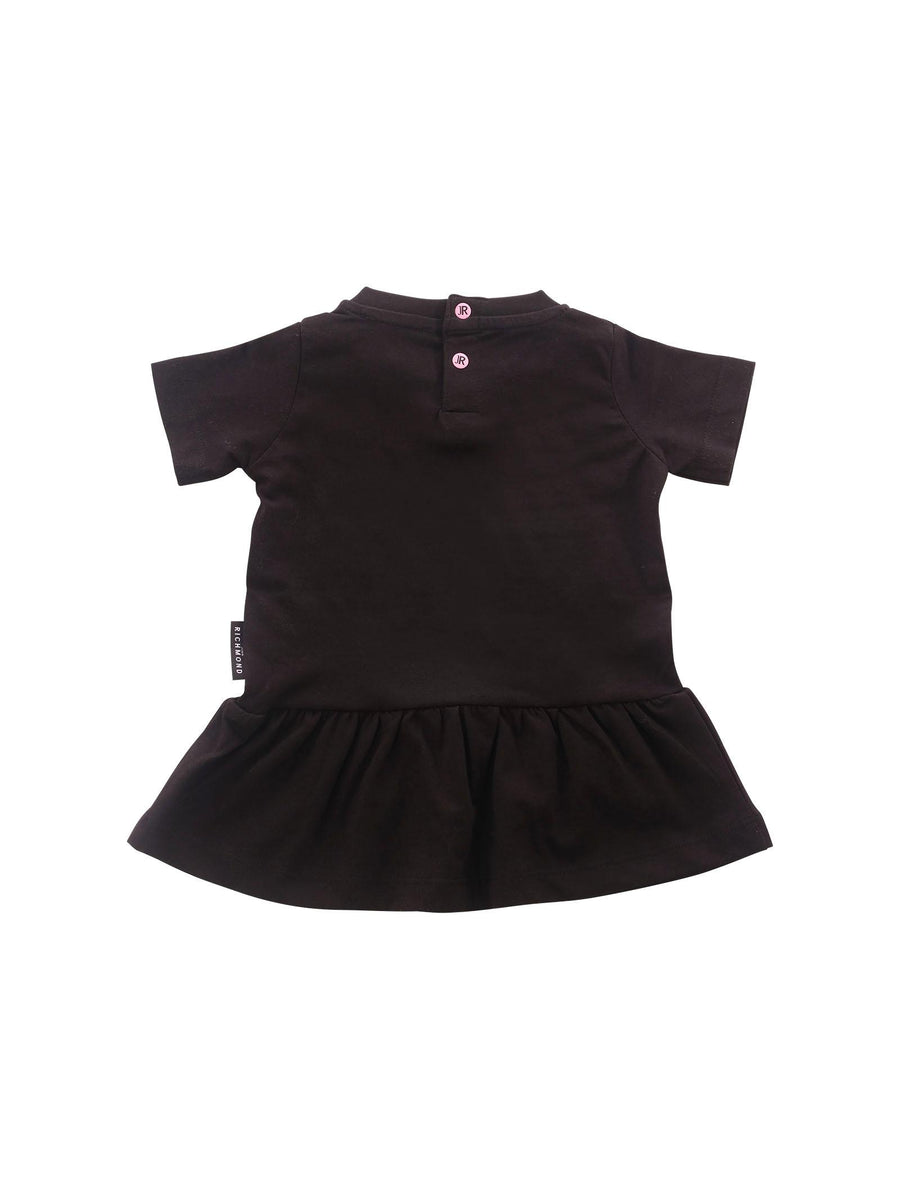 Abito John Richmond nero con gonna arricciata RIP25005VE BLACK John Richmond 