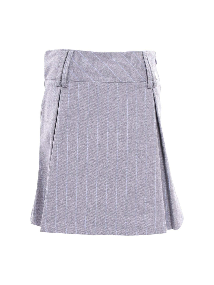 Minigonna Manila Grace ragazza grigio gessato MFJF24G128 GRI Manila Grace 