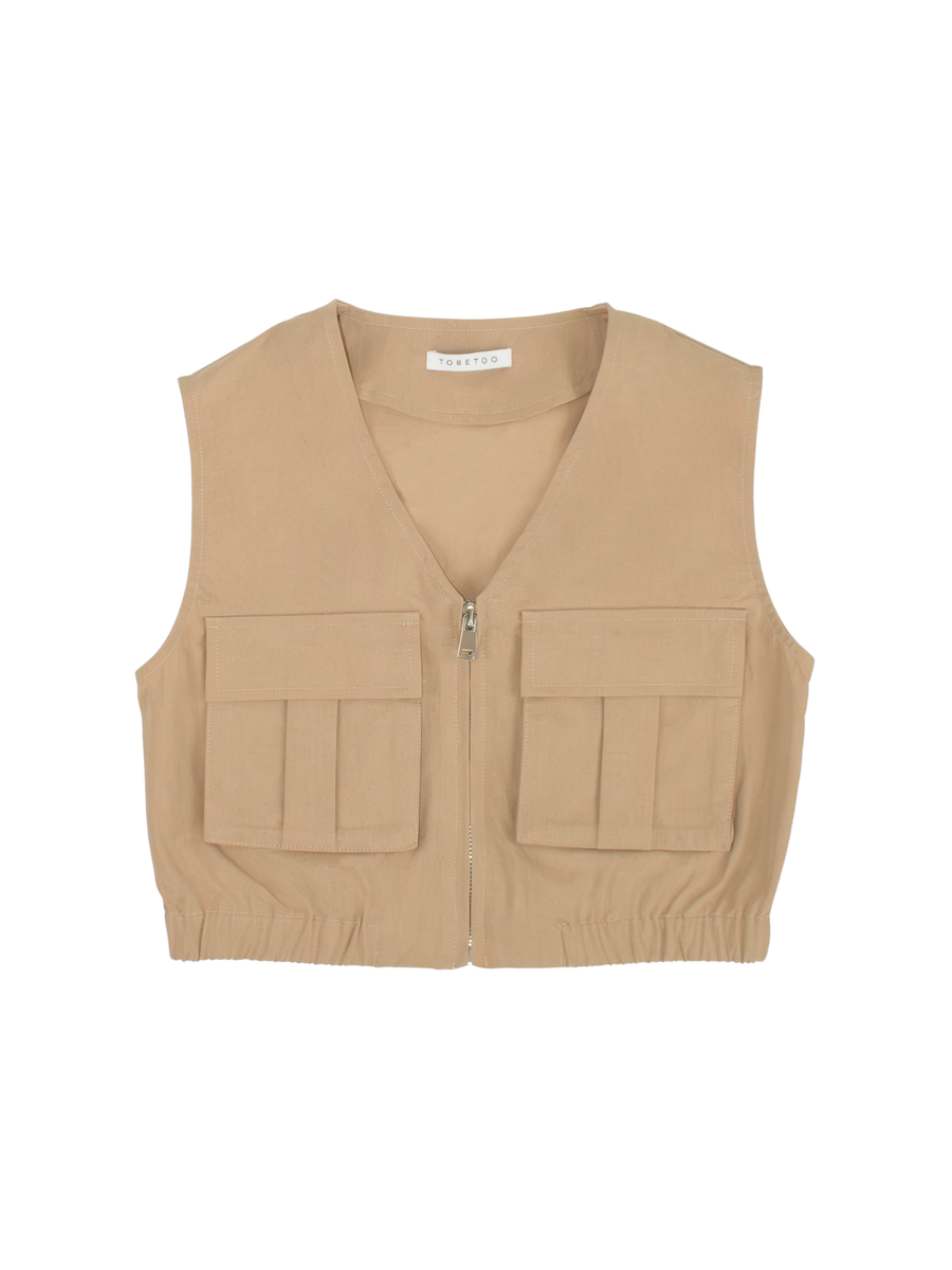 Top smanicato Tobetoo biscotto con tasconi 191JTFJS25 BISCOTTO Tobetoo 