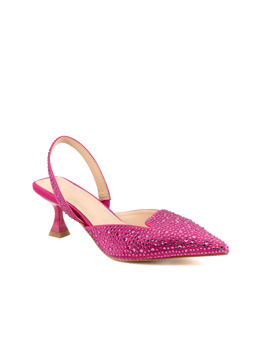 Decolletè Fafnir fucsia rivestito da cristalli FAFNIR FUX TwentyFourhaitch 