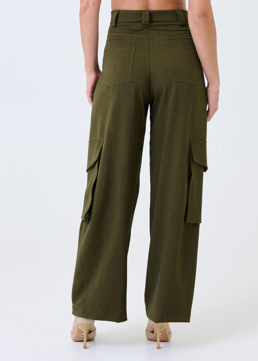 Pantalone cargo Haveone verde militare PSOP040 MILITARE Haveone 