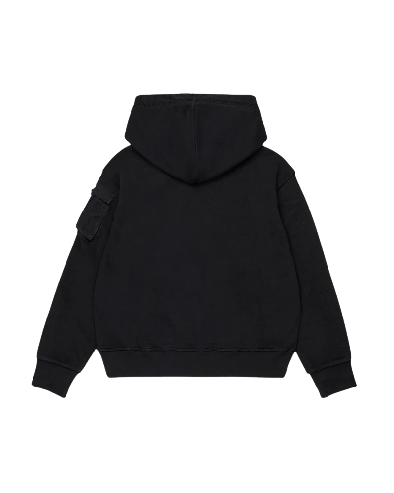 Felpa con tasca cargo Dsquared nera DQ2735 DQ900 Dsquared 