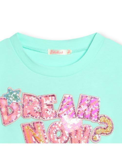 T-shirt verde ricamo U20069 74A Billie Blush 