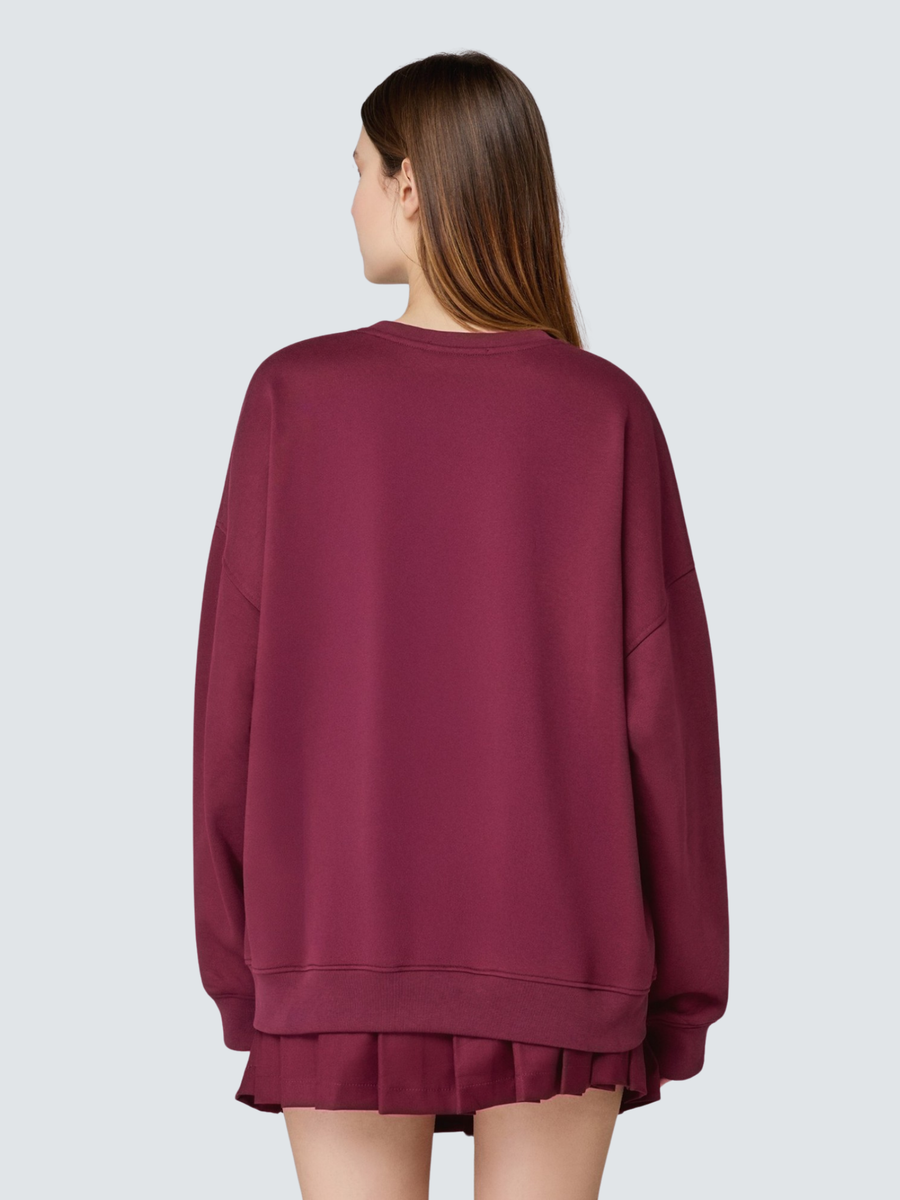 Felpa over college Hinnominate rossa HMABW02070 RS02 Hinnominate 