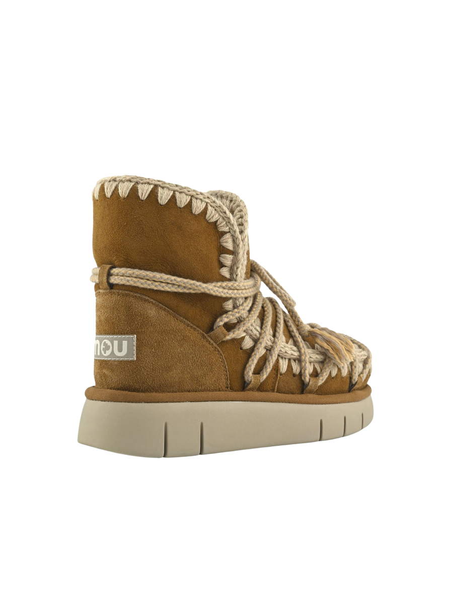 Mou "Bounce Boot Suede Scoubidoo Lace" cognac MU.FW531024A COG Mou 