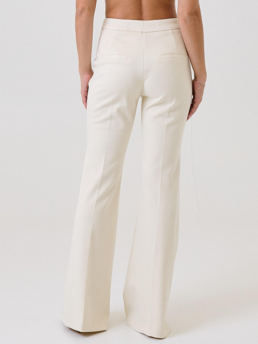 Pantalone a zampa Bohemian Vì bianco latte PA2218 MILK Bohemian V 