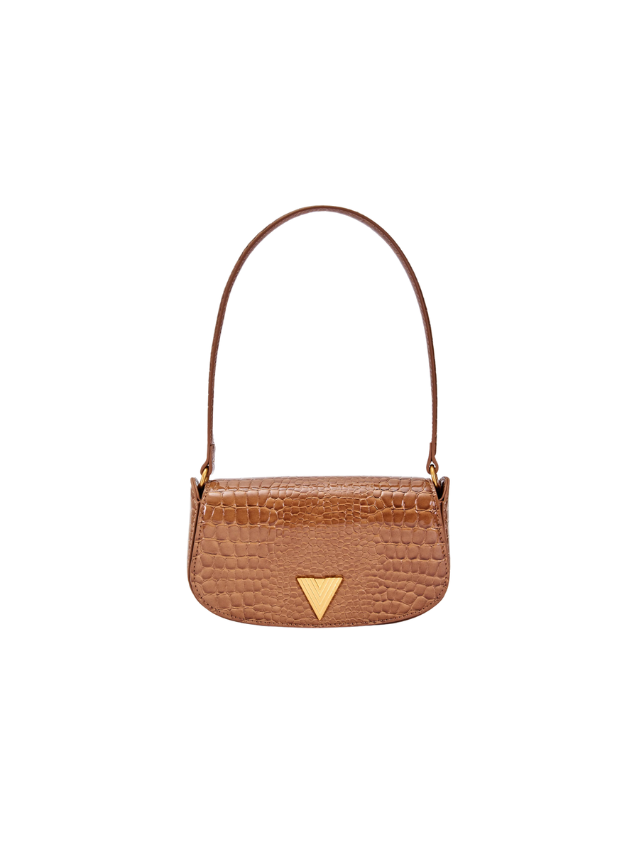 Borsa "Clap Crocco Effect" Vicolo cammello XF0011 CAMMELLO Vicolo 