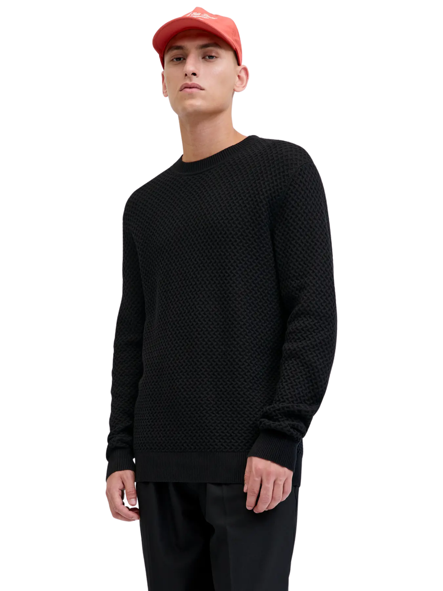 Maglia Jack & Jones nera 12286611 Black Jack & Jones 