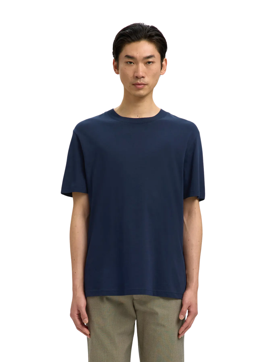 T-Shirt Selected blu navy 16077385 NAVY Selected 