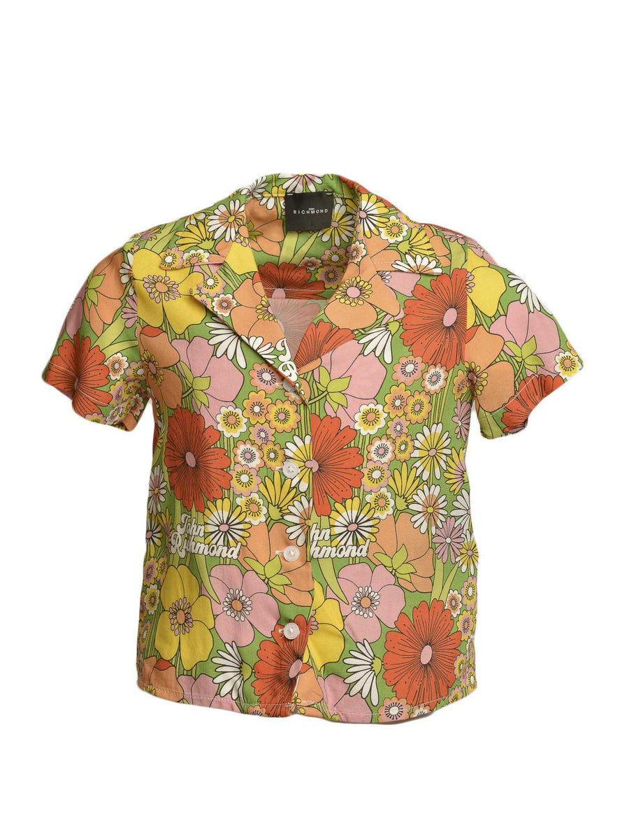 Camicia floreale colorata RGP22007CA FLOW John Richmond 
