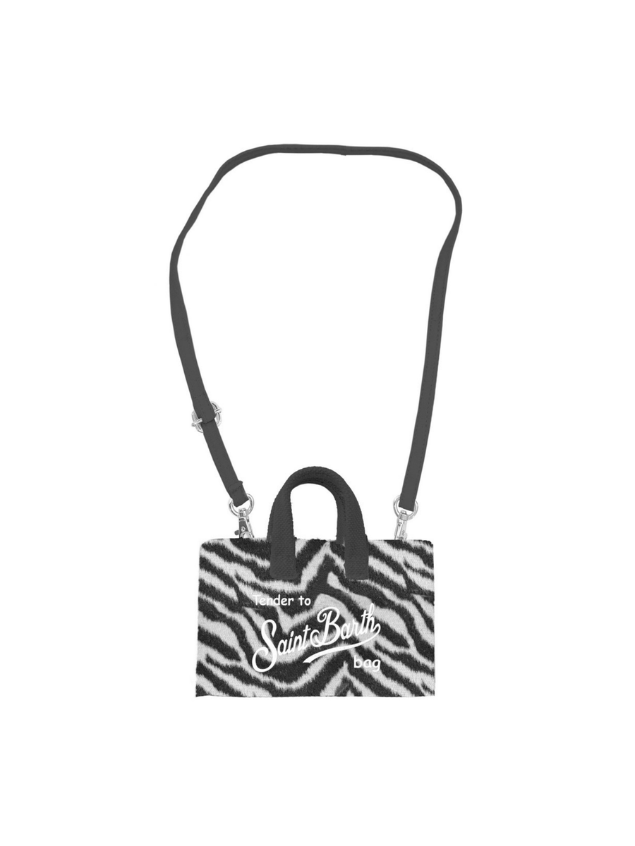 Borsa porta telefono "leo 18 emb" Saint Barth zebrata PHONE006 00269I MC2 SAINT BARTH 