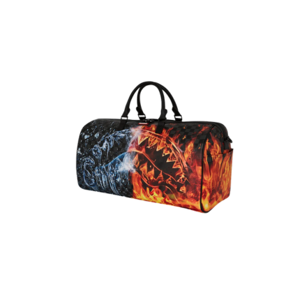 Borsone "Fire & Ice Shark Duffle" Sprayground blu e rosso 910D7936 NSZ Sprayground 