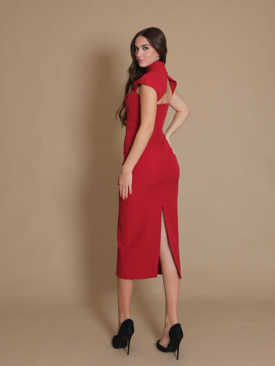 Abito Julia Silence Limited rosso SD9028 BORDEAUX Silence Limited 