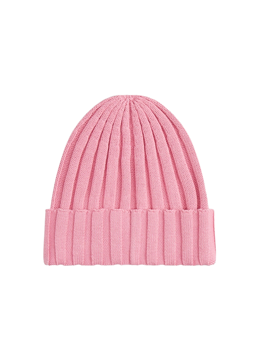 Berretto Essential Tommy Hilfiger rosa a coste larghe AU0AU02004 THC Tommy Hilfiger 