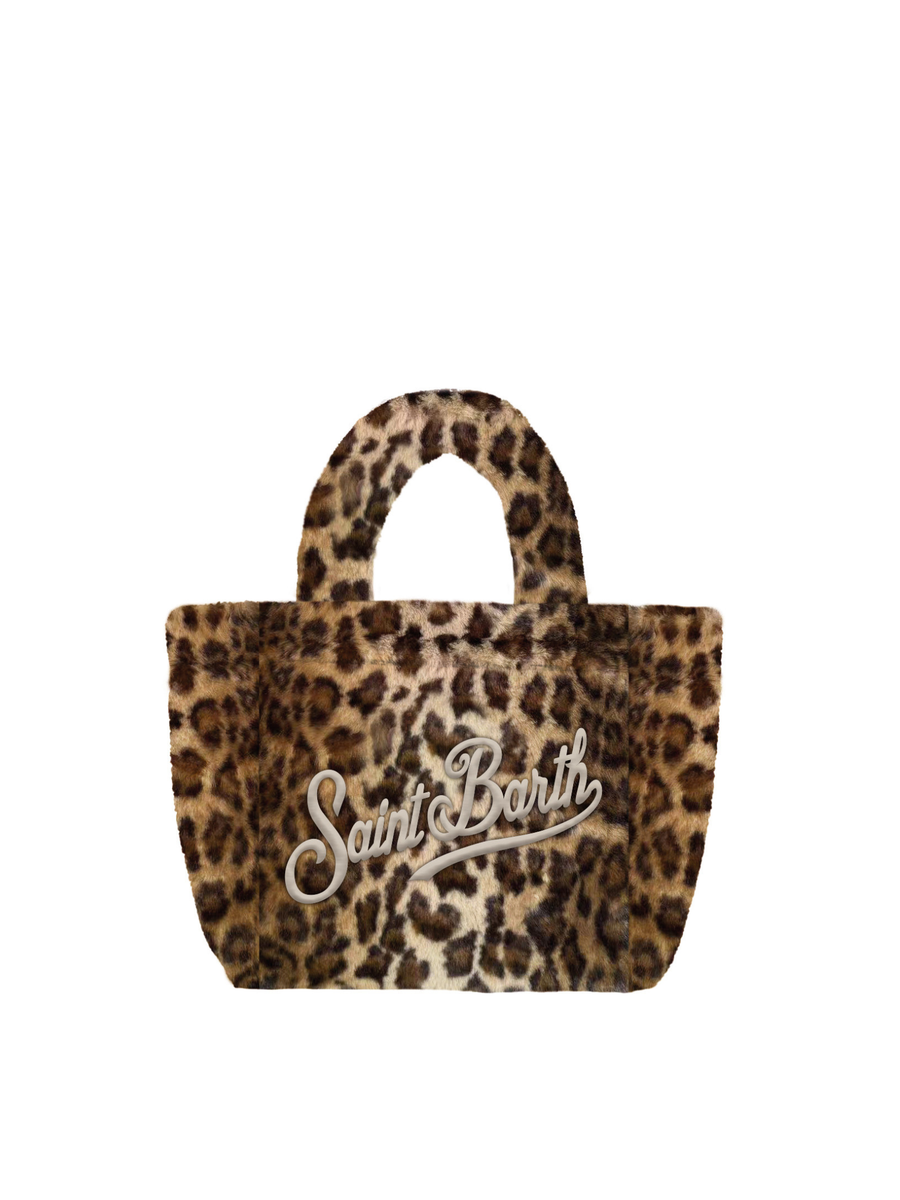Borsa Colette effetto teddy Saint Barth leopardata COL0033 00291I MC2 SAINT BARTH 
