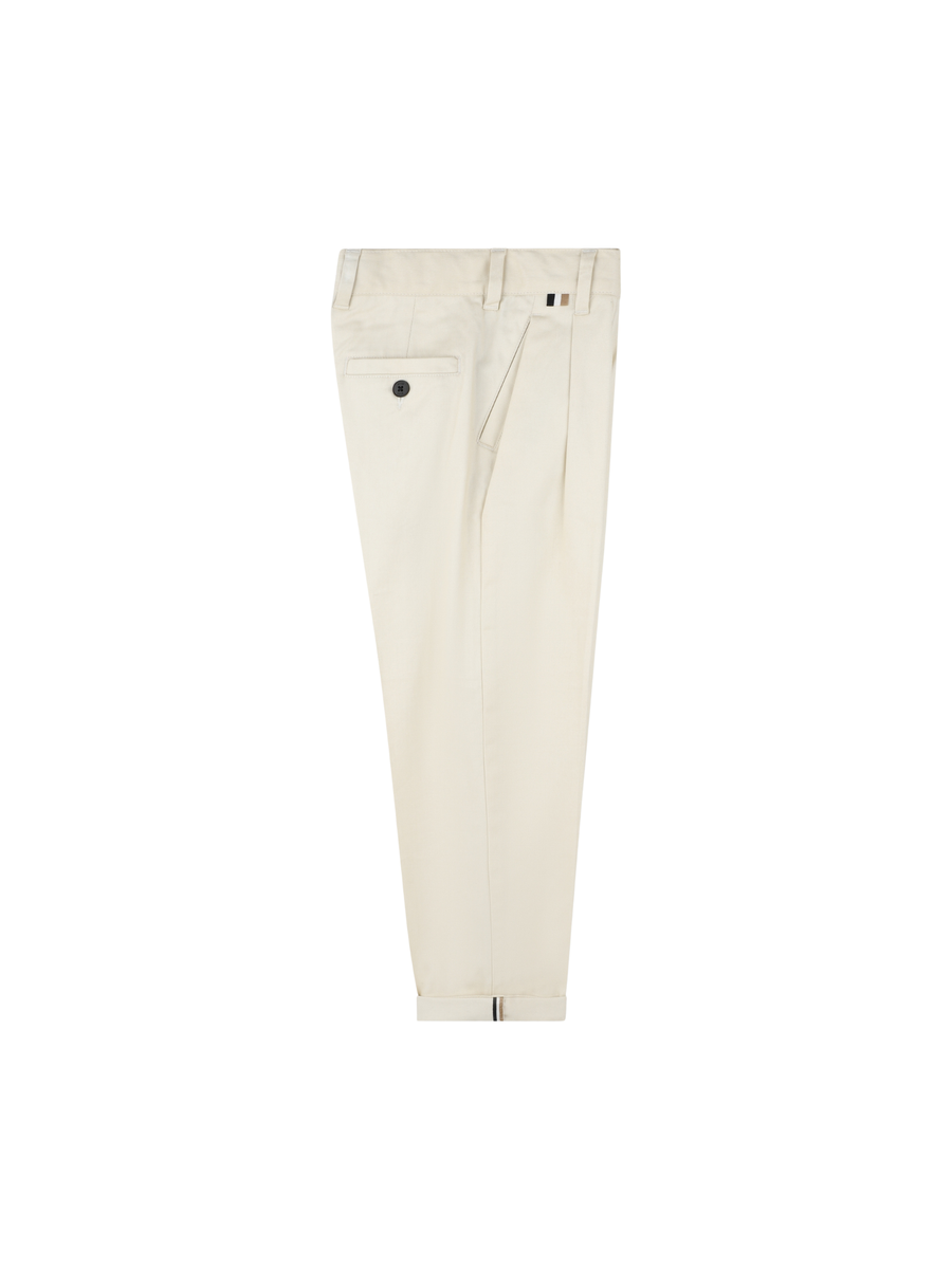 Pantalone Boss panna con pinces frontali J51978 21C Boss 