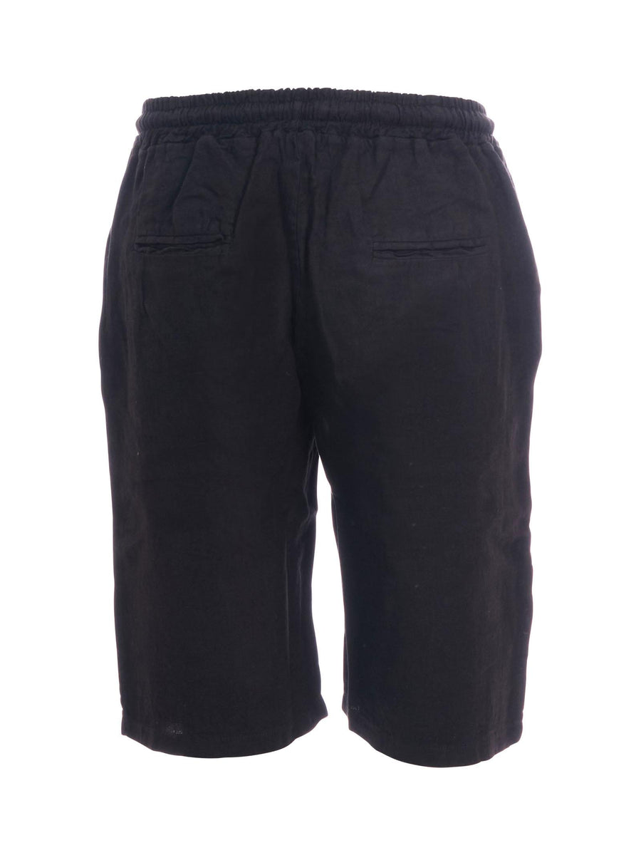 Bermuda in lino Portofino nero PB215 NERO Portofino 