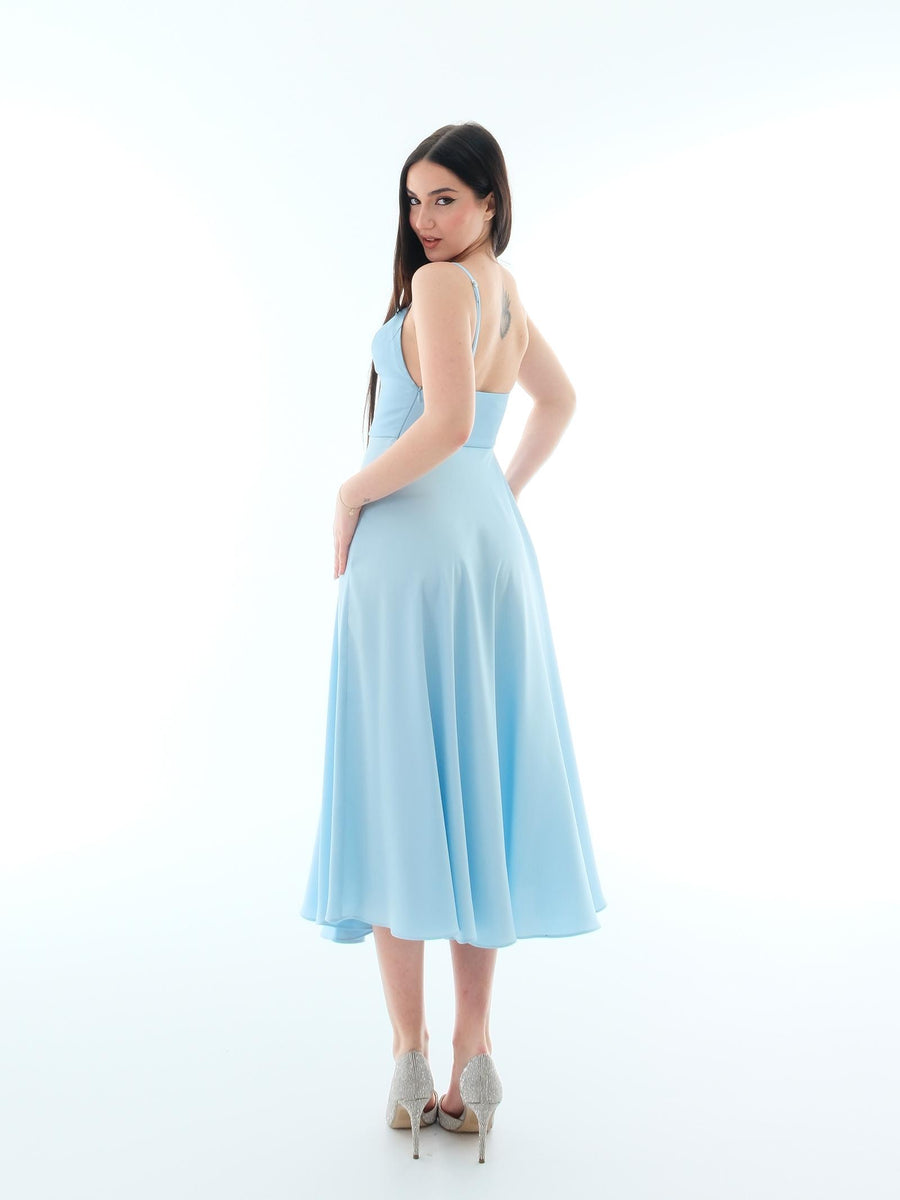 Abito "Vyvian" Silence Limited azzurro satinato ABF10 NEWSKY Silence Limited 