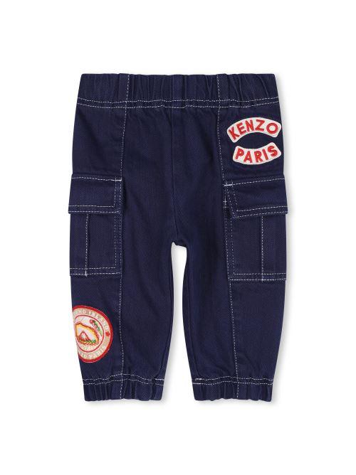 Pantalone cargo Kenzo in denim lavaggio scuro K60512 84F Kenzo 
