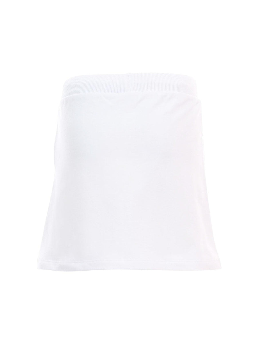 Gonna Moschino bianca con logo lettering laterale HDJ03S 10101 Moschino 