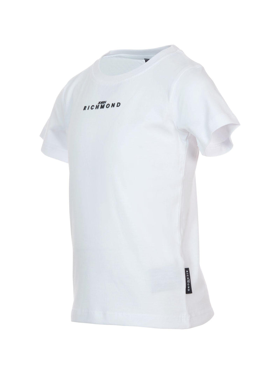 T-Shirt John Richmond bianca con logo in gomma RBA25010TS WHITE John Richmond 