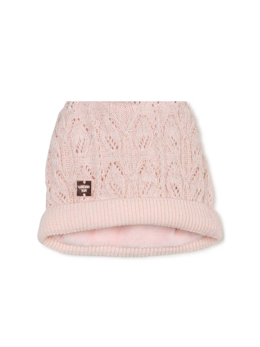 Set cappello e guanti rosa Y08088 43B Carrement Beau 