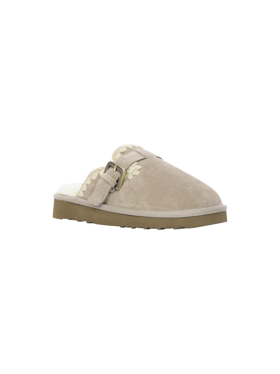Mou Suede clog eskimo grigia FW101127A ELGRY Mou 