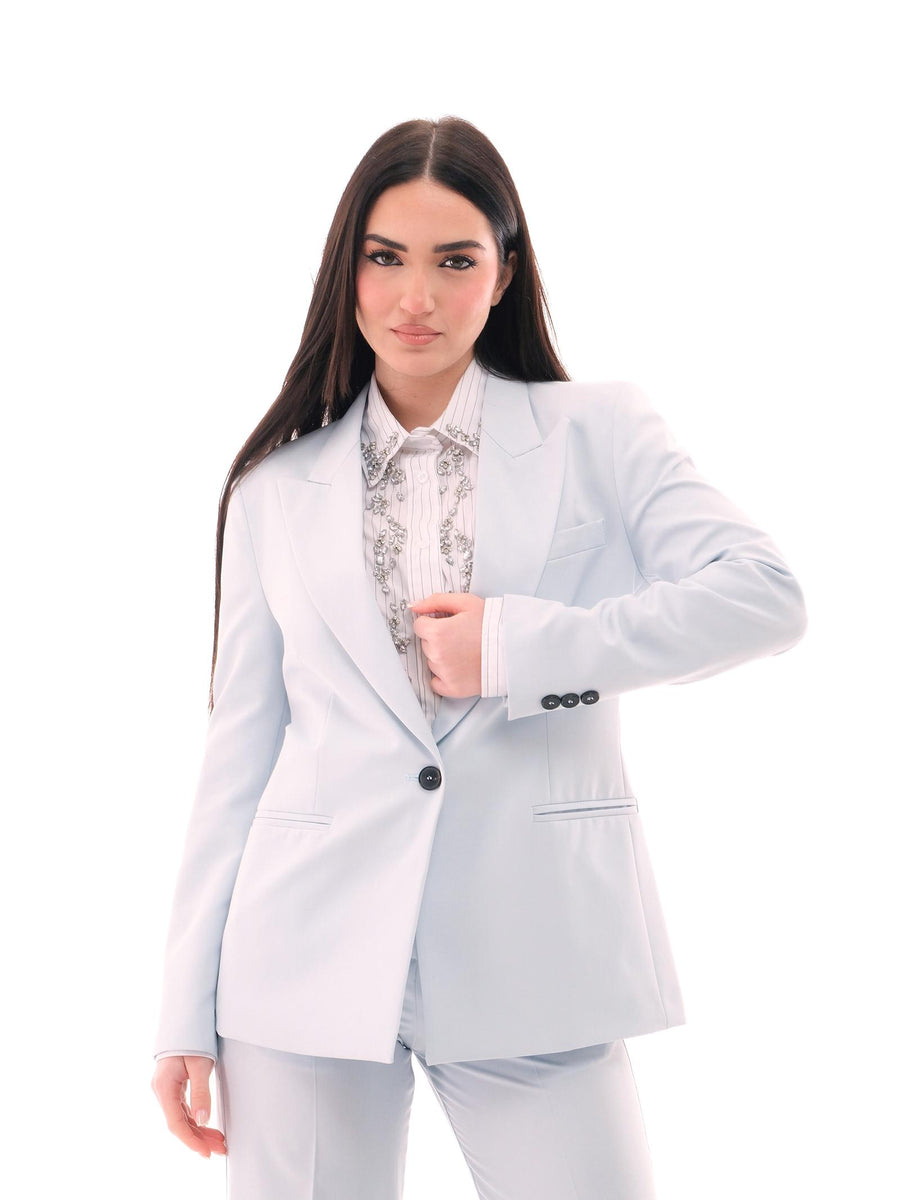 Giacca monopetto Vicolo azzurro polvere TD0292 POLVERE Vicolo 