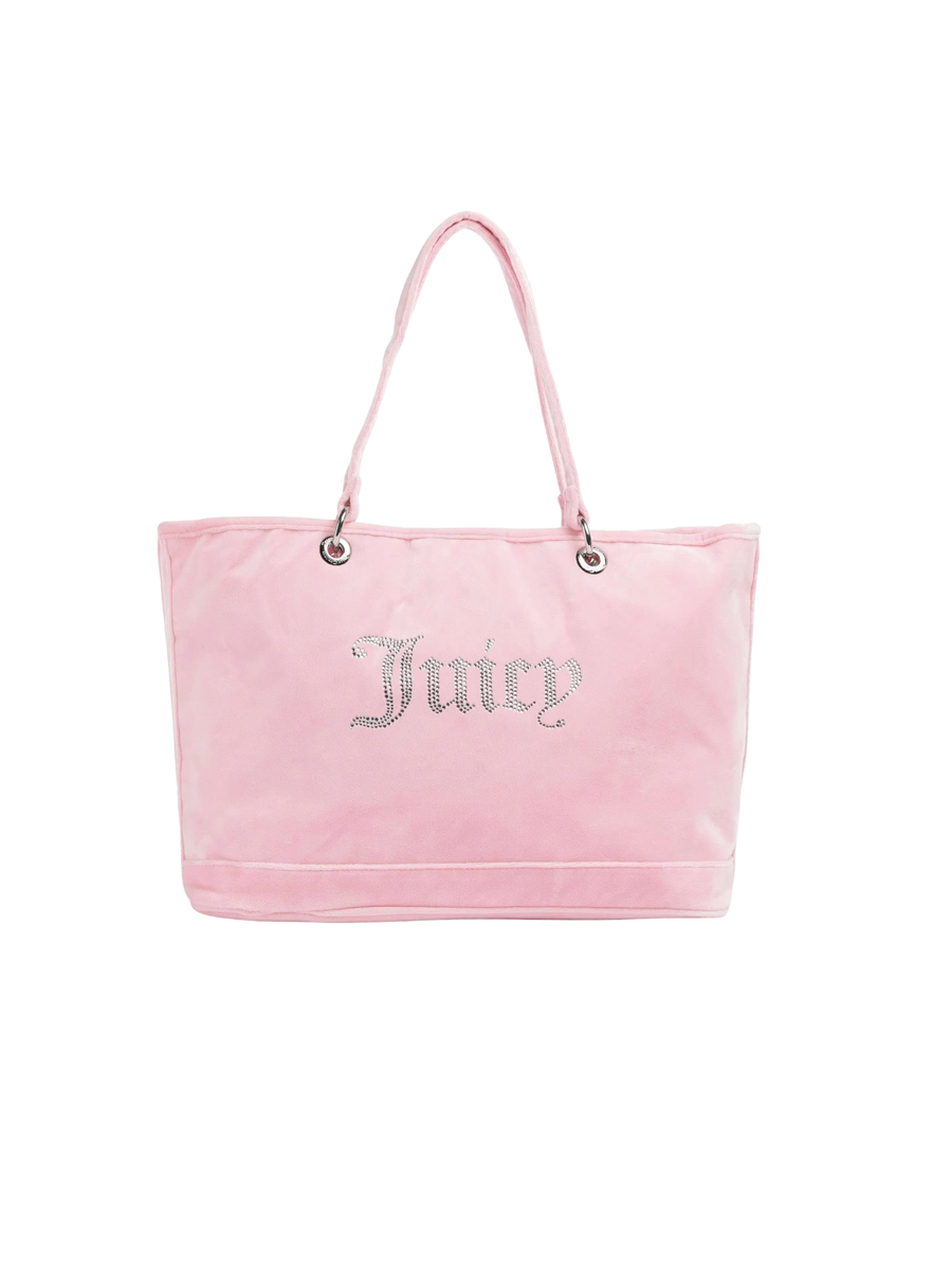Borsa shopper "Kimberly" Juicy Couture rosa in velluto BEJQL8761WPO JP2 Juicy Couture 