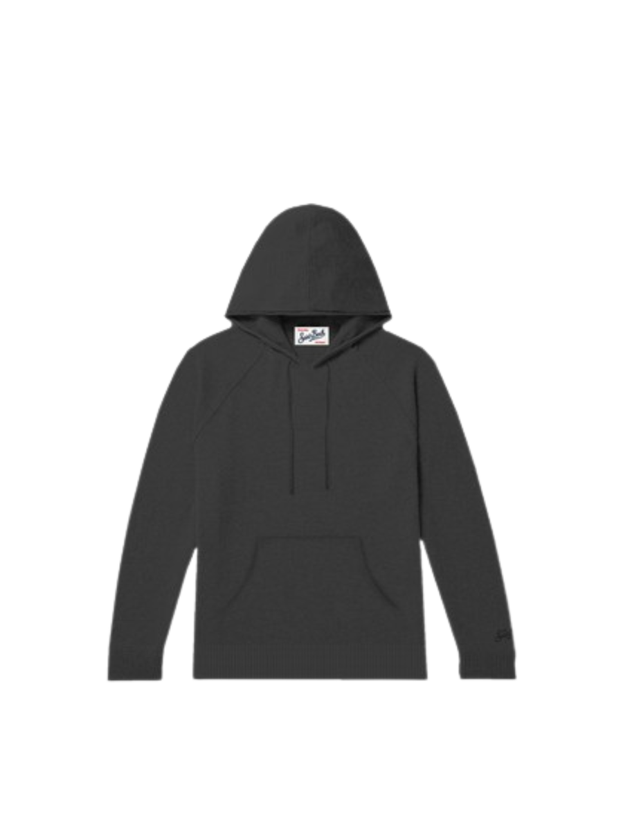 Felpa con cappuccio "00" Saint Barth nera WILB002 00037I MC2 SAINT BARTH 