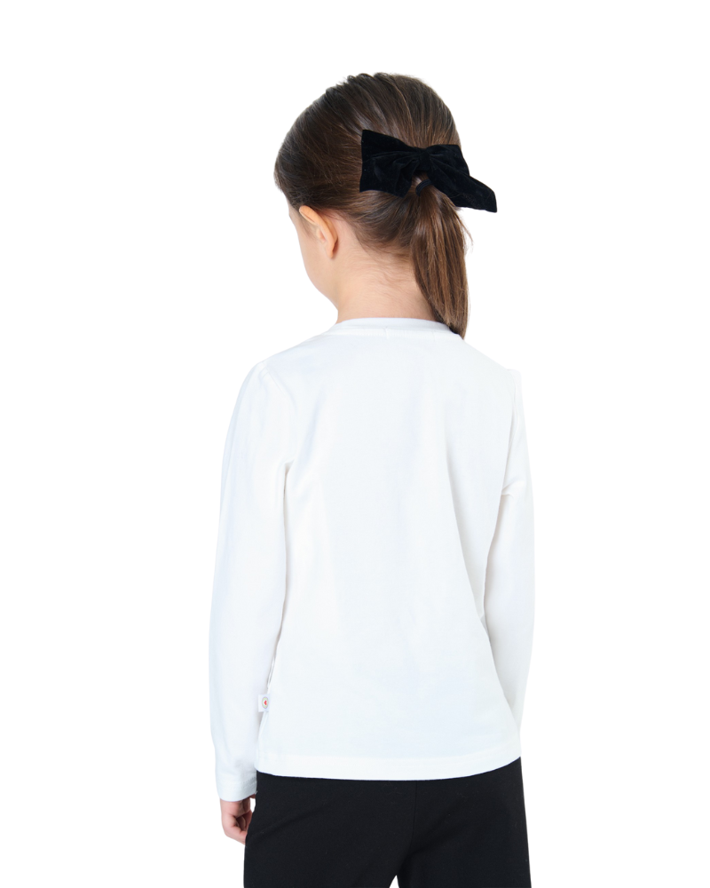 T-Shirt a maniche lunghe Tobetoo bianca "Jeune Beauté" TB967W25 LAT Tobetoo 